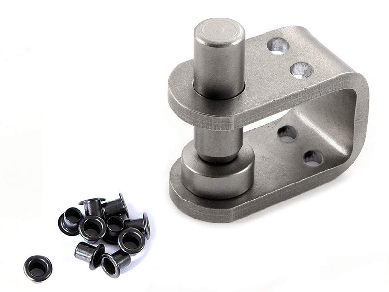 HolsterSmith Eyelet Setting Tool & (10) Eyelet Combo - (1) [#8 Eyelet Setting Tool (1/4 in.)] + (10) [#8-9 Black Eyelets (1/4 in.)] - for KYDEX Holster Making, Sewing, Canvas, Tent Making - Image 1